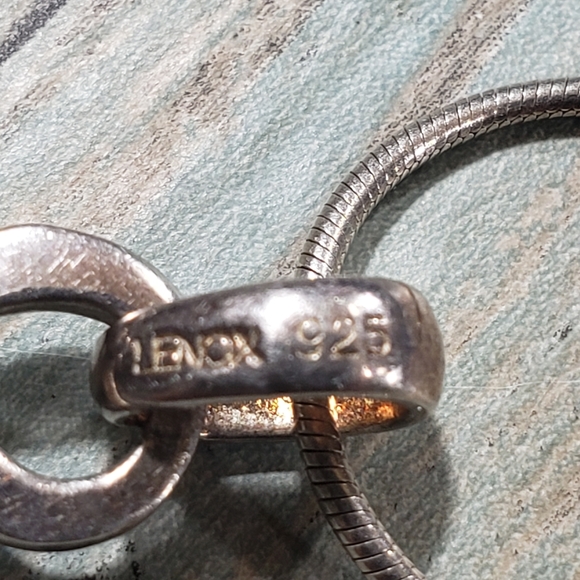 LENOX 925 Bow Floating  Glass Locket - Picture 5 of 12